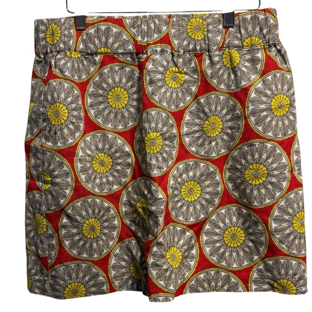 Banana Republic Linen Cotton Colorful Skirt Size M‎ Mandala Y2K Bright Granola